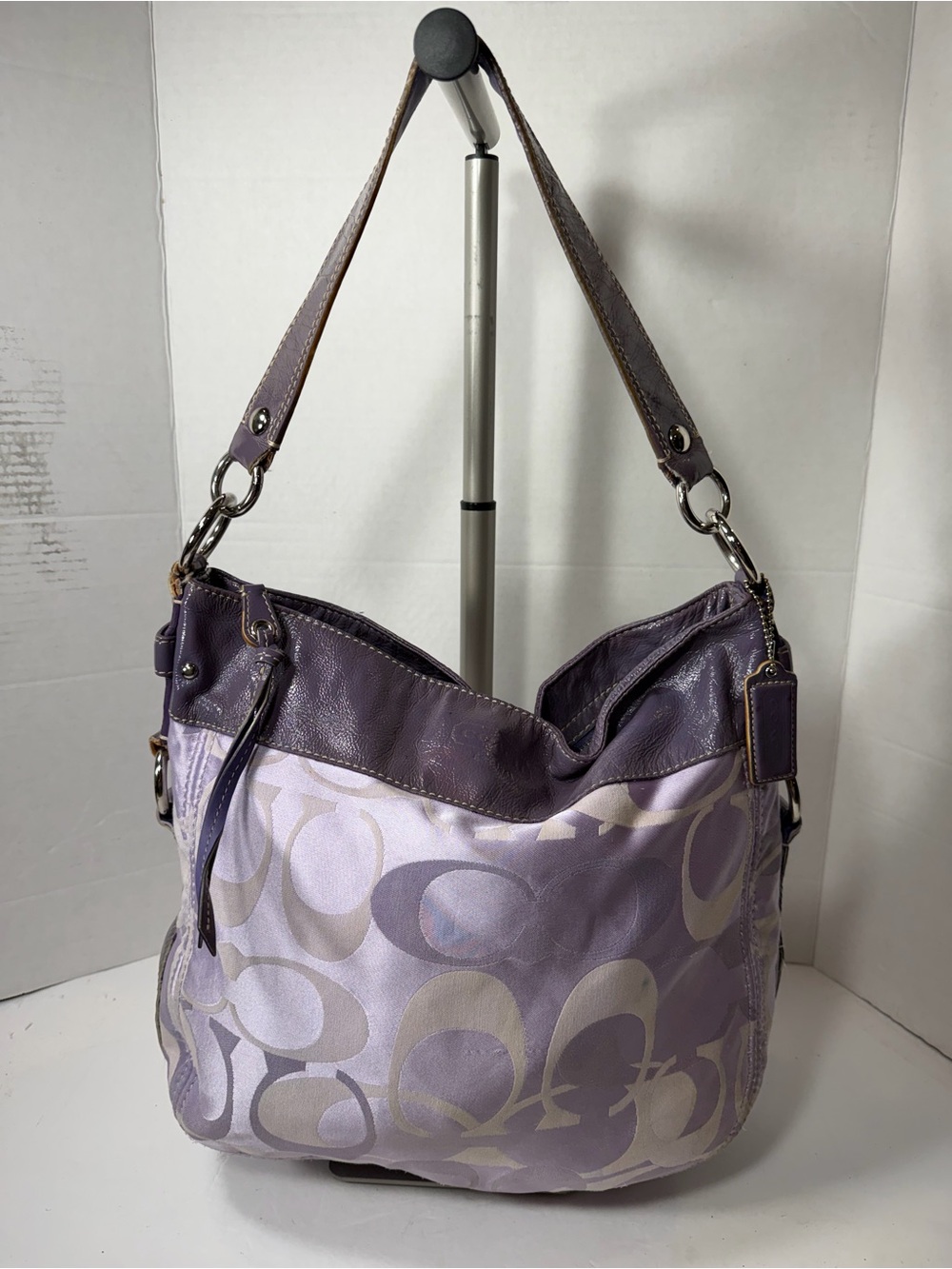 Y2K Coach Zoe light purple bag